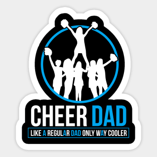 Dad cheerleading Sticker